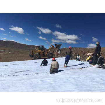 Fibra de fibra perforada con aguja de tela geotextil